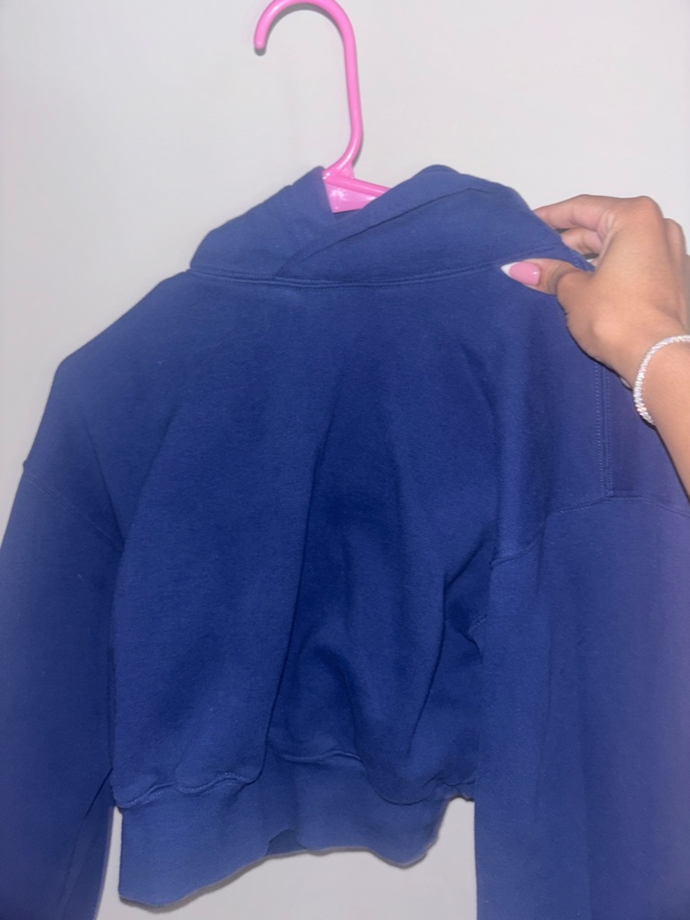 Cropped Aritzia Navy Blue Hoodie